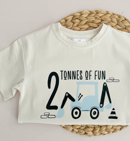 2 Tonnes of Fun | Birthday Digger T-Shirt