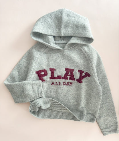 PRE-SALE Burgundy Knitted Hoody